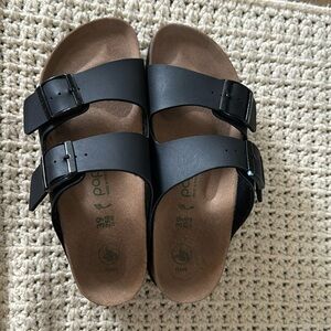 Papillio Birkenstocks Grooved Black 8